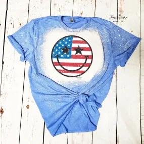 American Flag Stars and Stripes Face Shirt