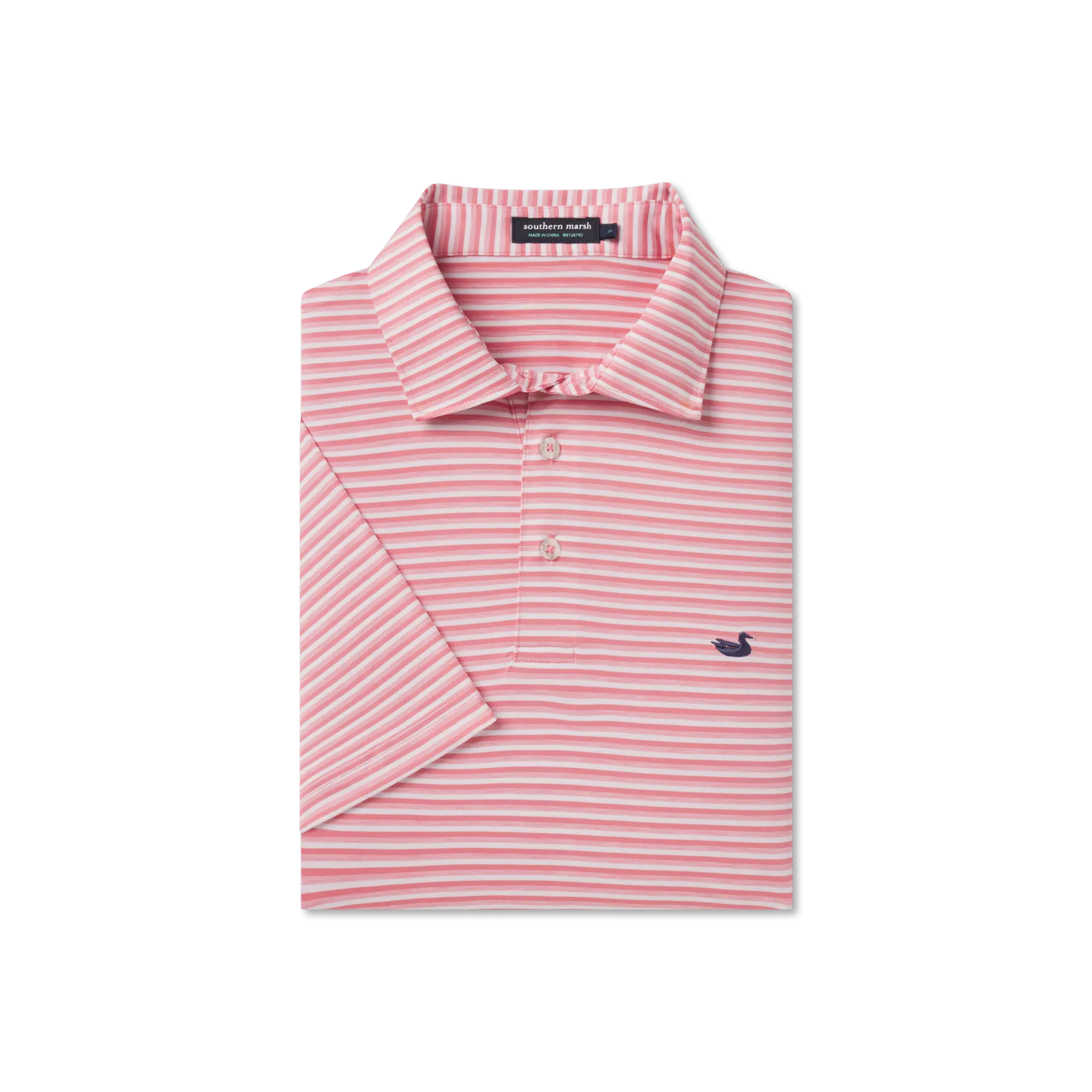 Bermuda Performance Polo - Domingo Stripe