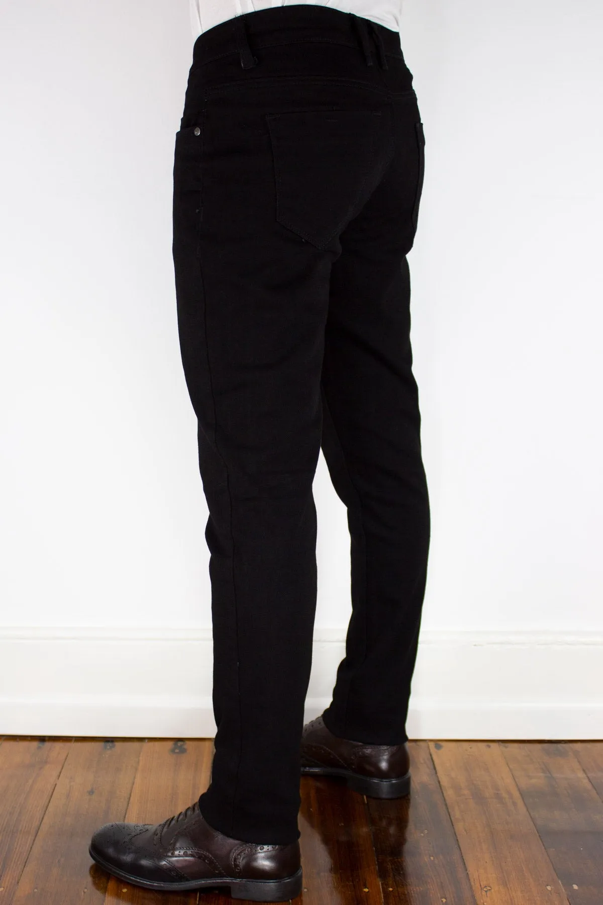 Black Slim Fit Stretch Jeans