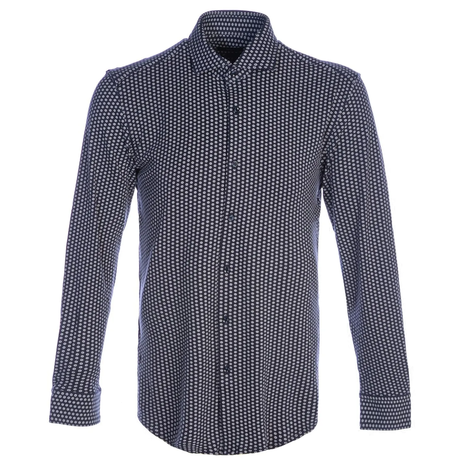 BOSS Jason Shirt in Navy Geo Print