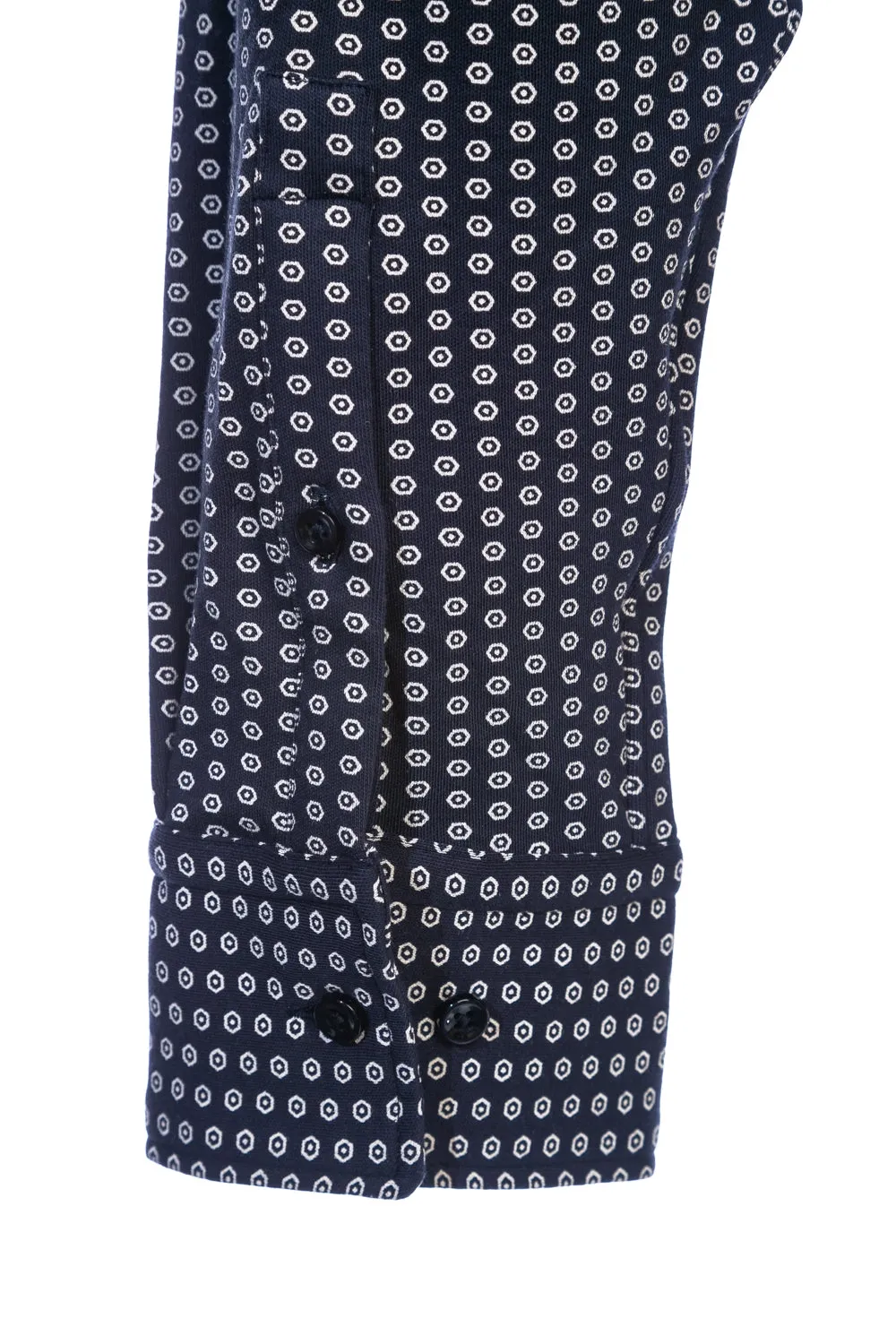 BOSS Jason Shirt in Navy Geo Print