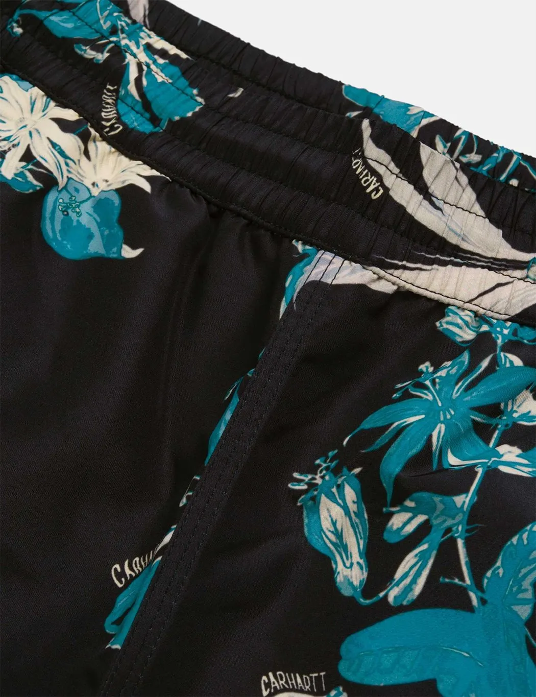 Carhartt-WIP Drift Swim Shorts - Hawaiian Floral Print/Black