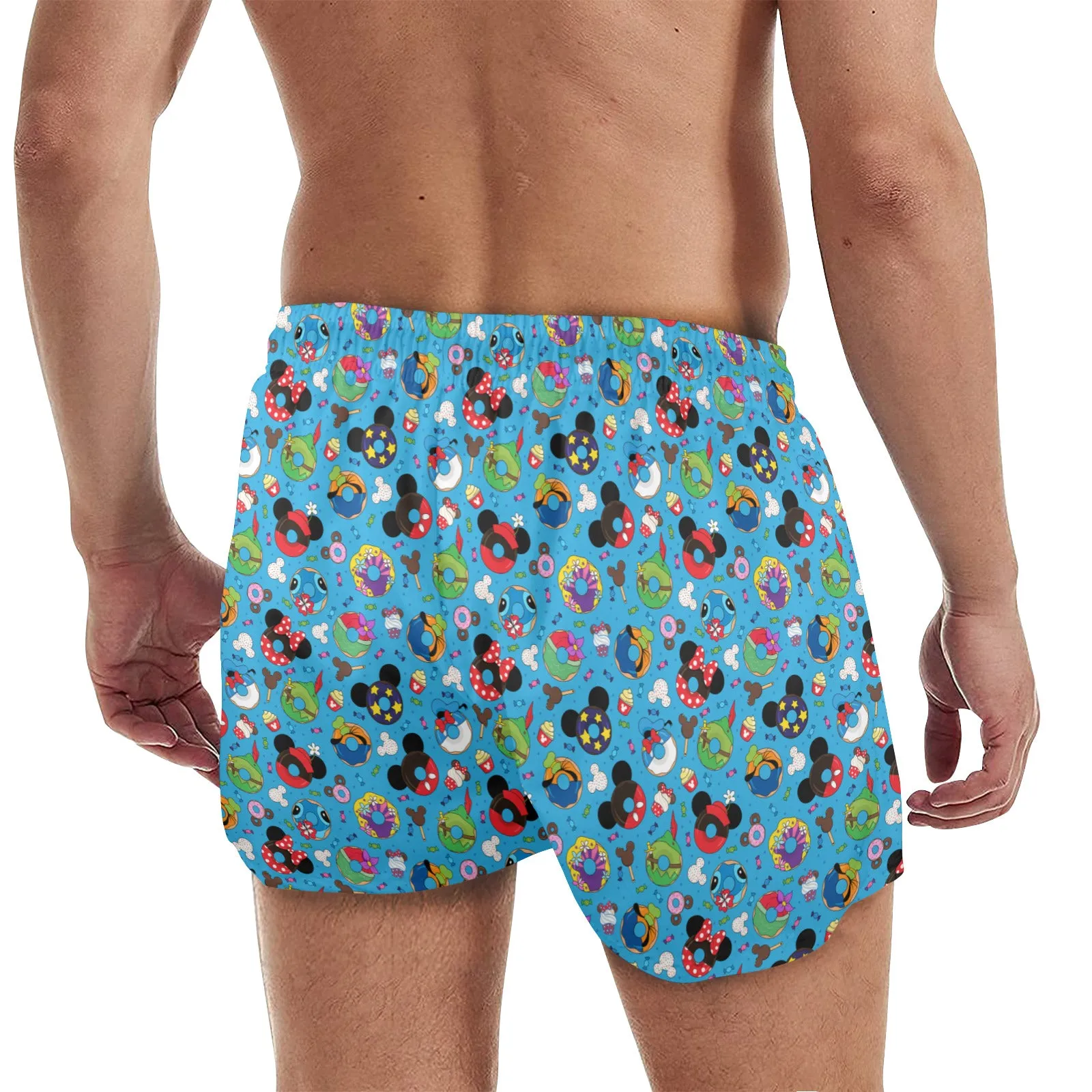 Character Donuts Men's Quick Dry Athletic Shorts