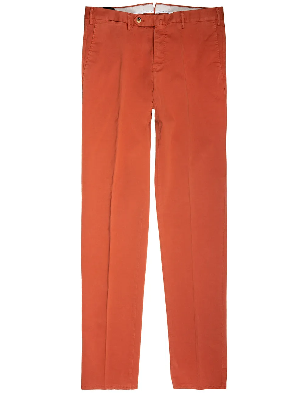 Cotton Slim Fit Chinos Rust