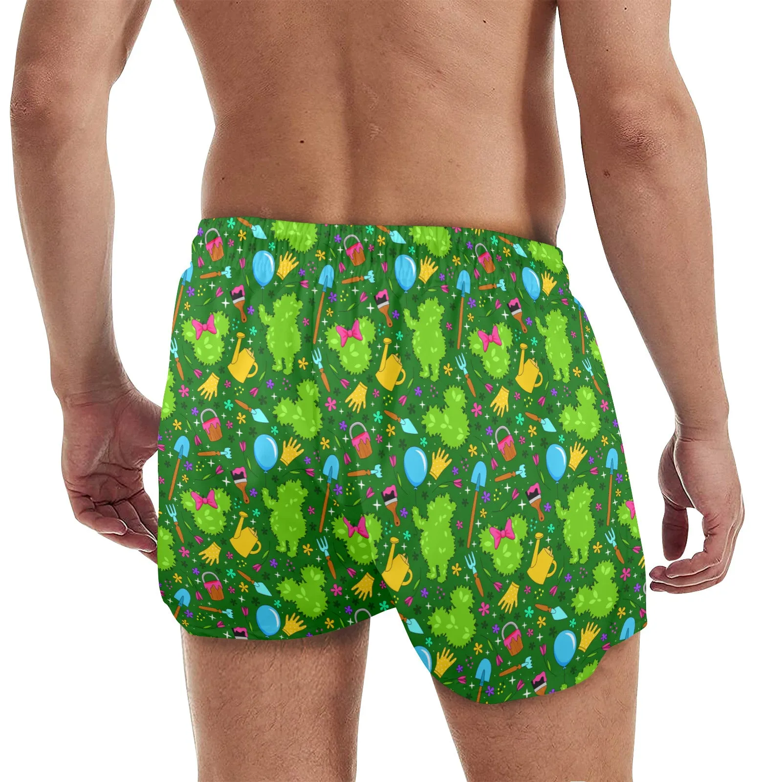 Flower And Garden Men's Quick Dry Athletic Shorts