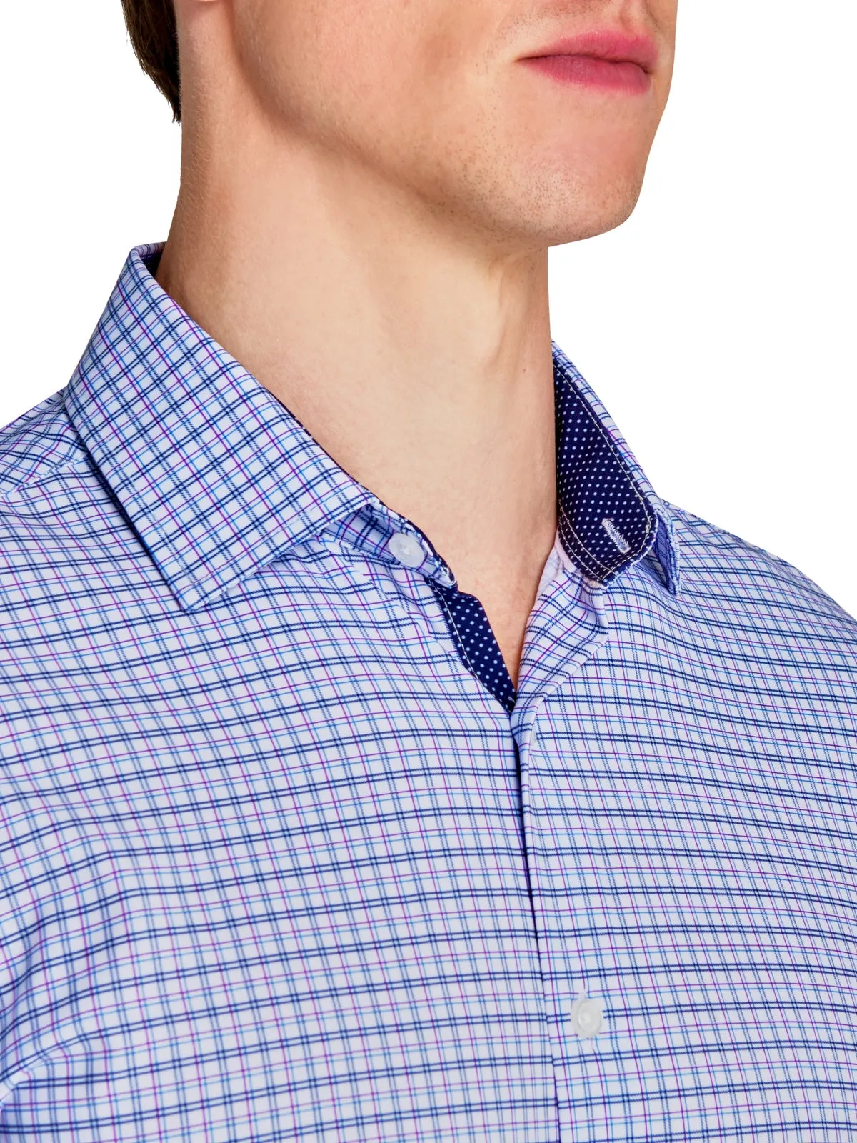 Grid Performance Dress Shirt