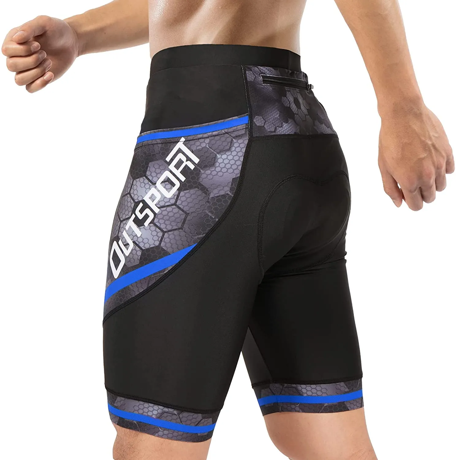 Hiauspor Biking Shorts for Men 4D Padded Big Pockets Bike Cycling Shorts Quick-Dry