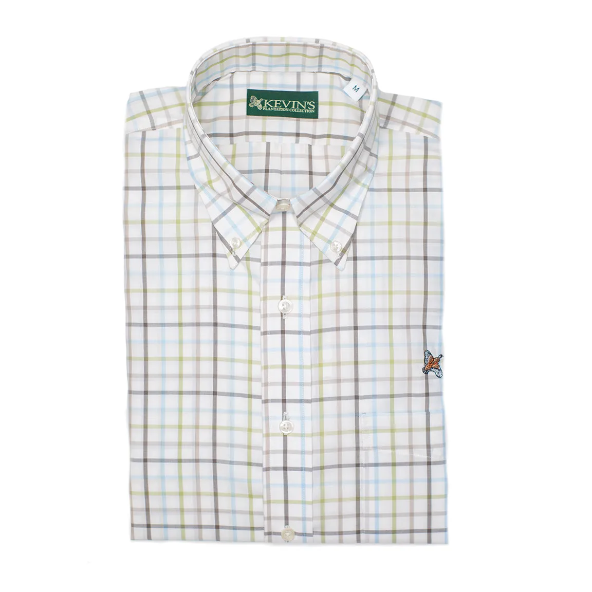 Kevin's 100% Cotton Wrinkle Free Multi Check Long Sleeve Shirt