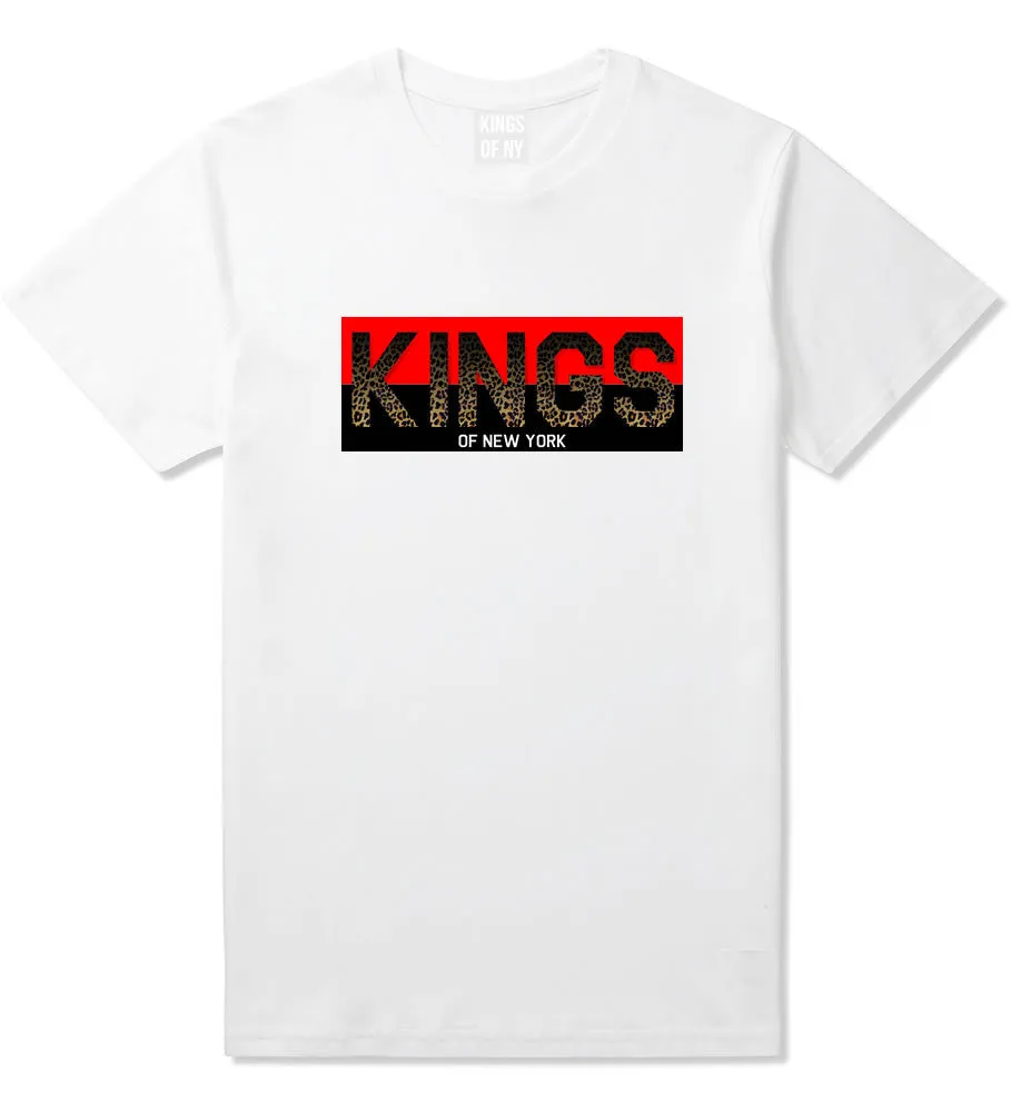 Kings Of NY Cheetah Print Logo T-Shirt