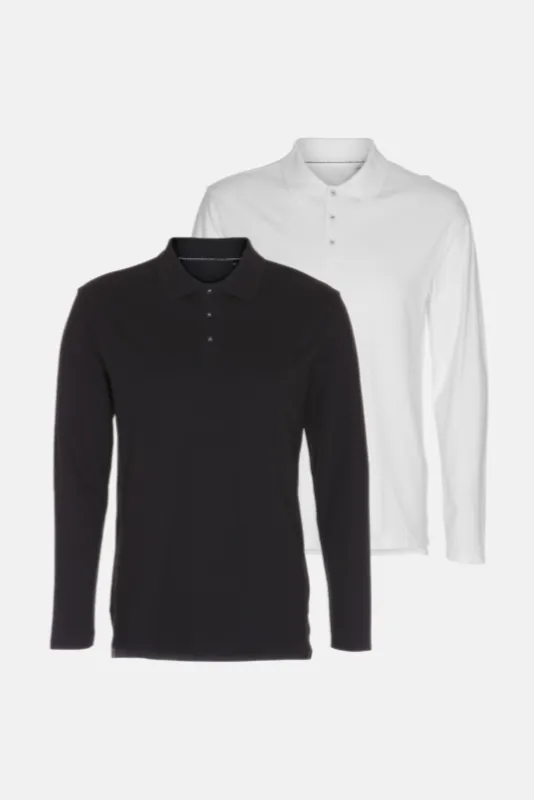 Long Sleeve Muscle Polo - Package Deal (2 pcs.)