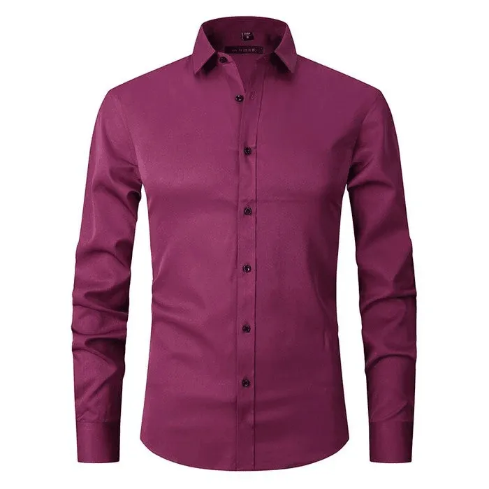 Marcello™ | Slim Fit Stretch Anti-Wrinkle Dress Shirt