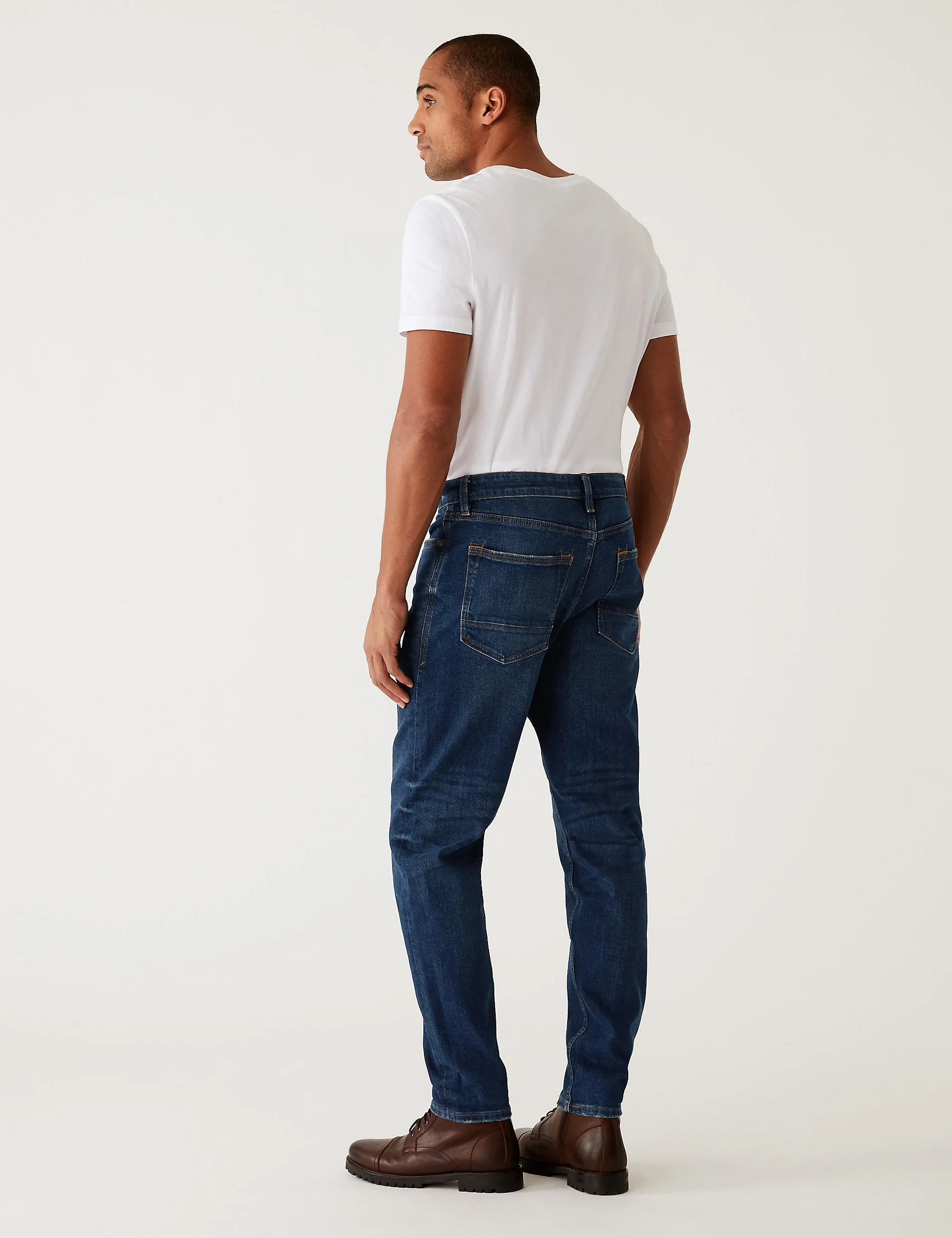 Marks & Spencer Vintage Slim Fit Stretch Jeans, Indigo