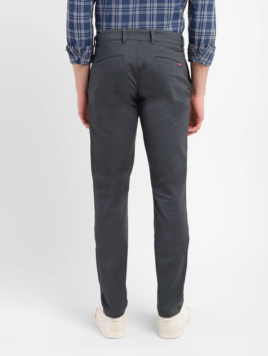 Men's Charcoal Grey Slim Fit Chinos