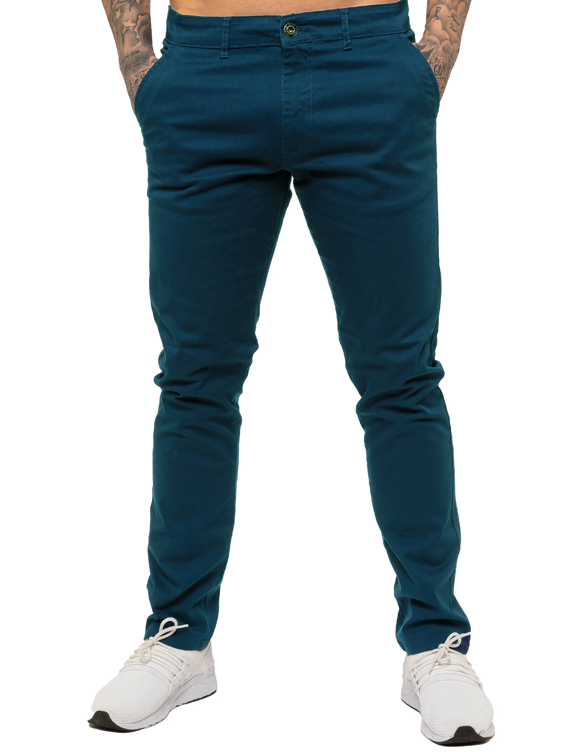 Mens Chinos Slim Fit Stretch Jeans | Enzo Designer Menswear