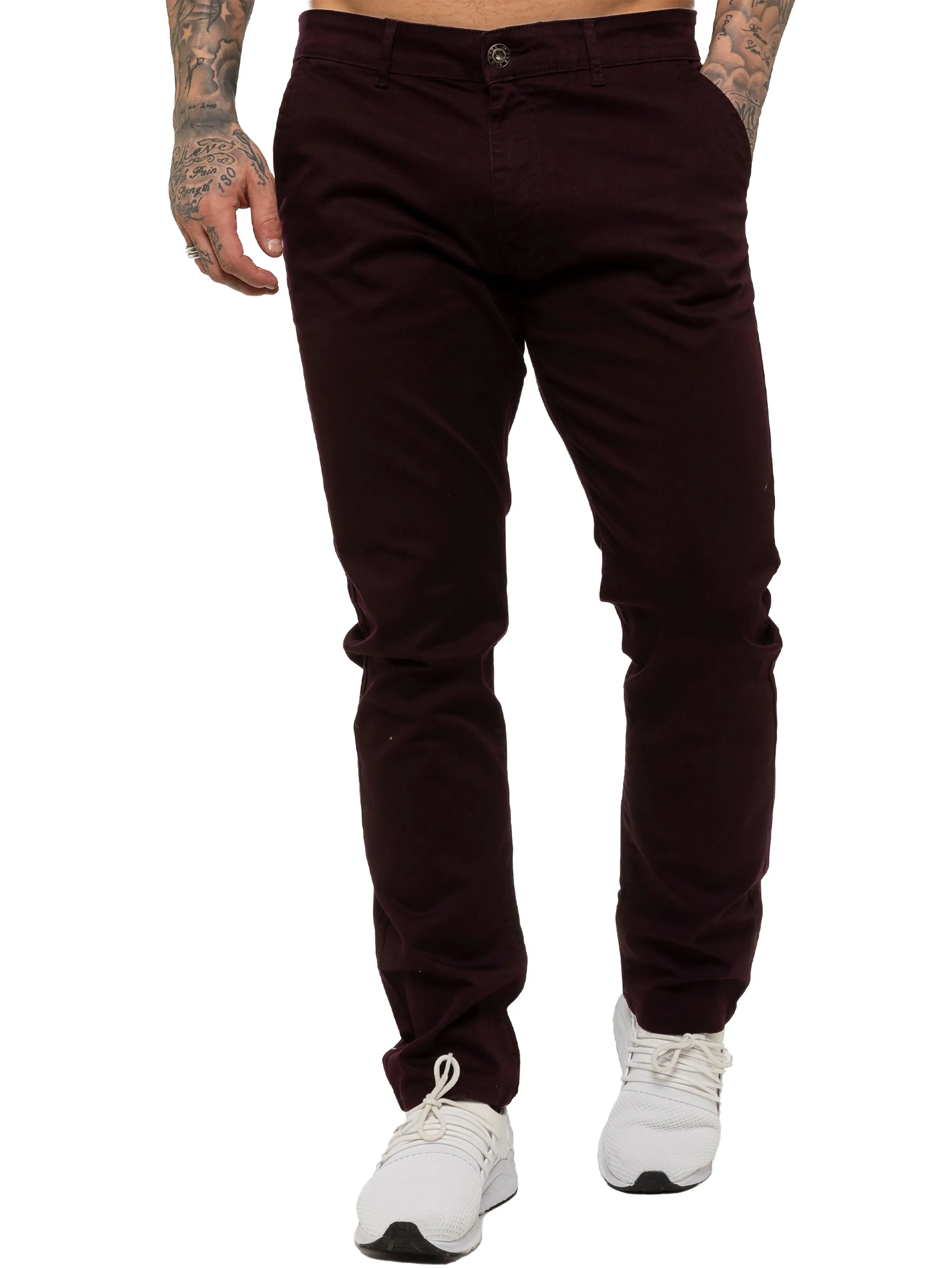 Mens Chinos Slim Fit Stretch Jeans | Enzo Designer Menswear