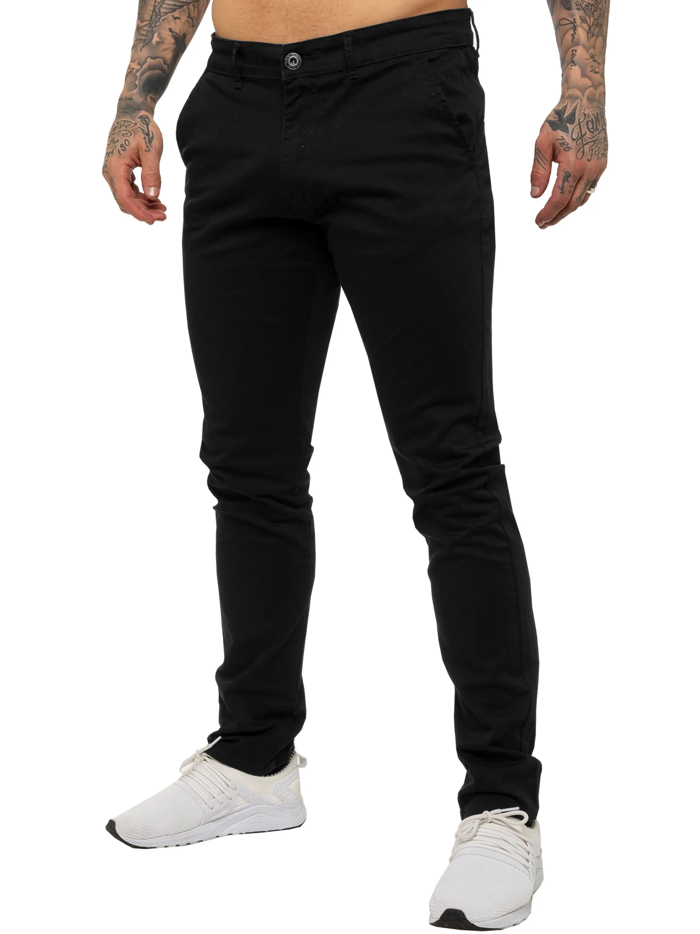 Mens Chinos Slim Fit Stretch Jeans | Enzo Designer Menswear