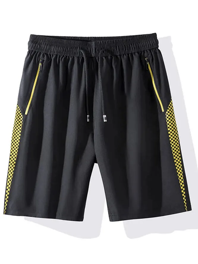 Men's Quick-Dry Gym Shorts With Zip Pockets - SF1988