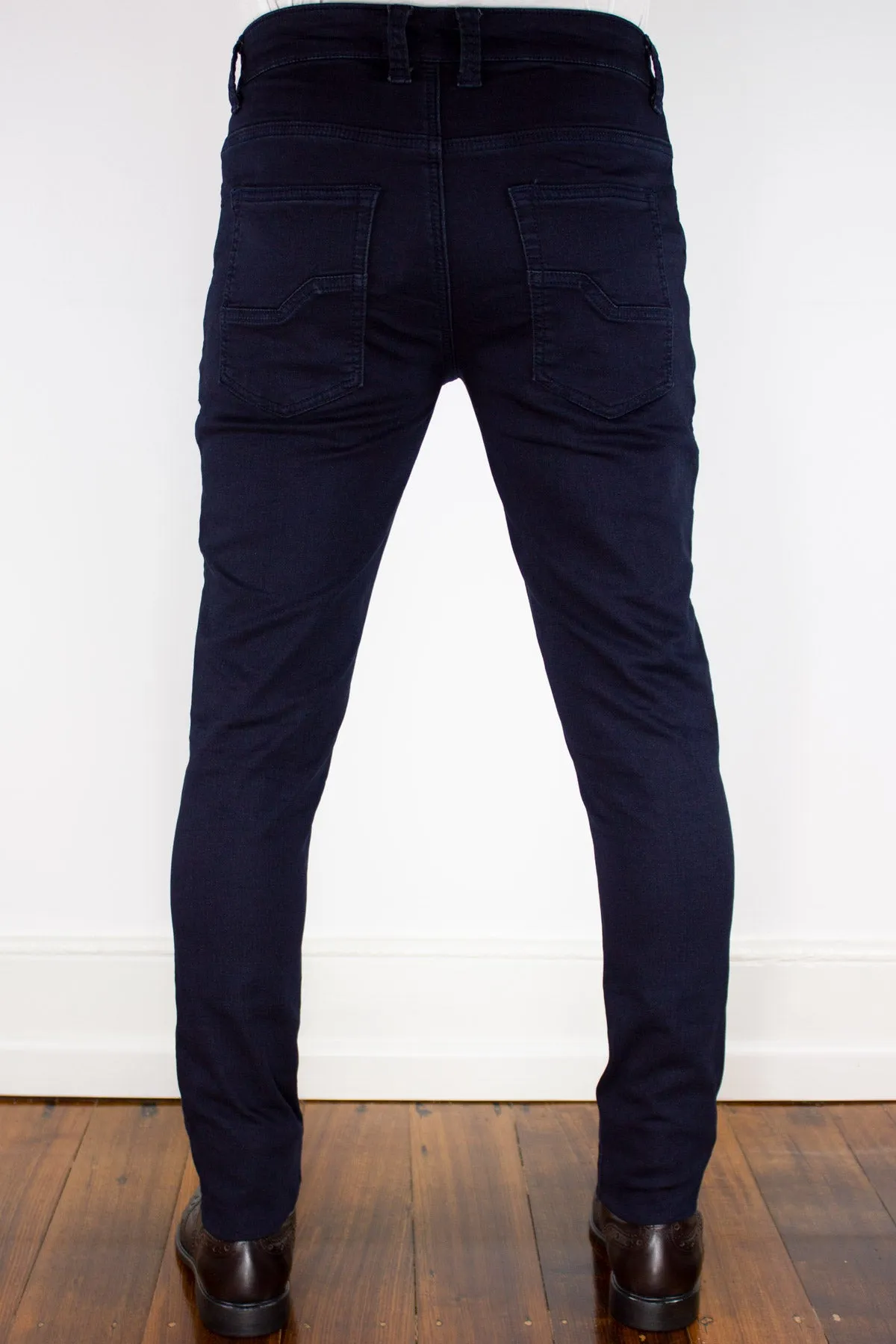 Navy Slim Fit Stretch Jeans