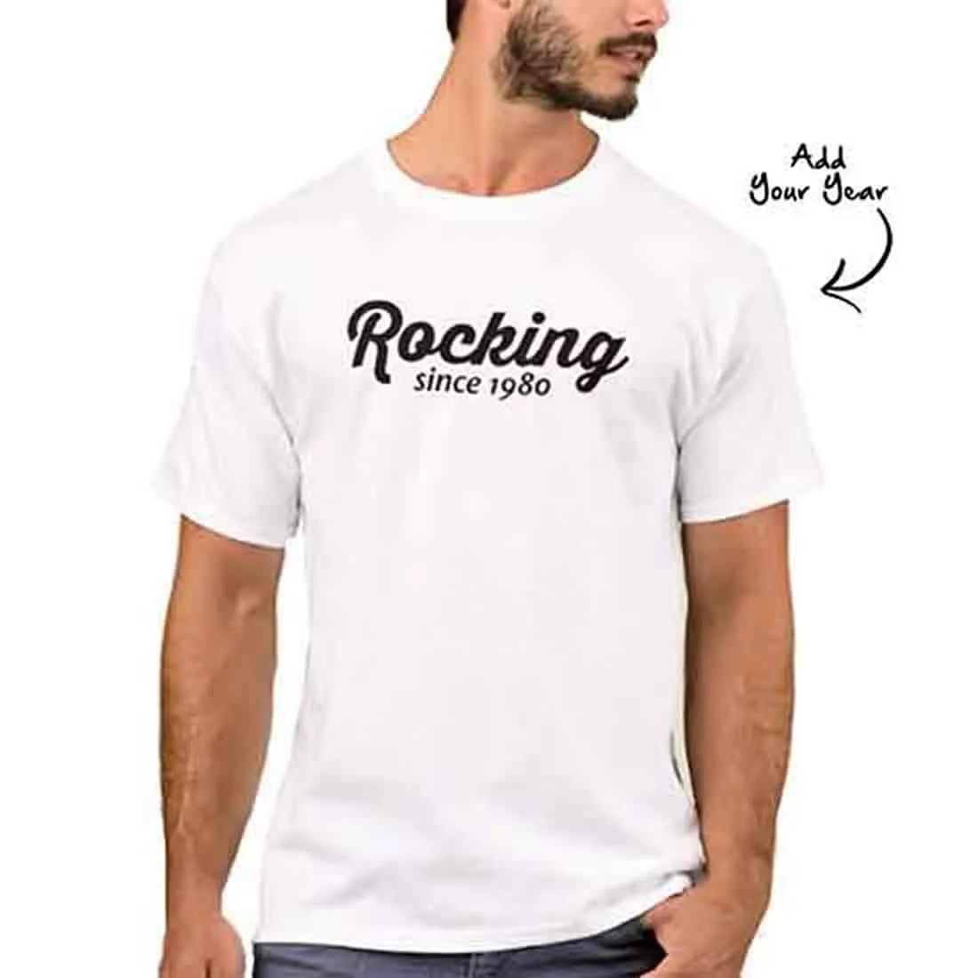 Personalized   Men's T-Shirt Poly Cotton Tees  - Rocking