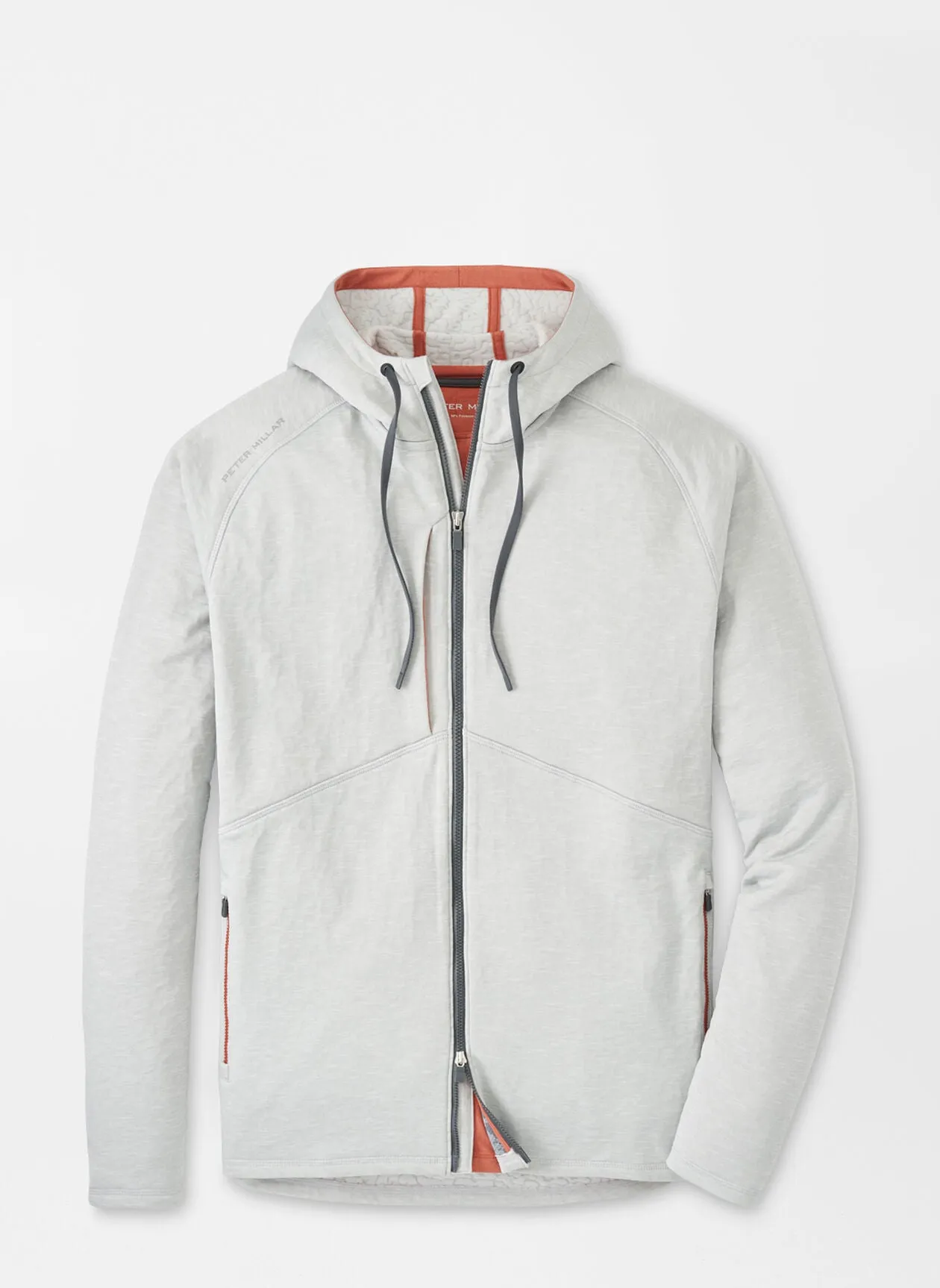 Peter Millar Eclipse Performance Hoodie in British Grey