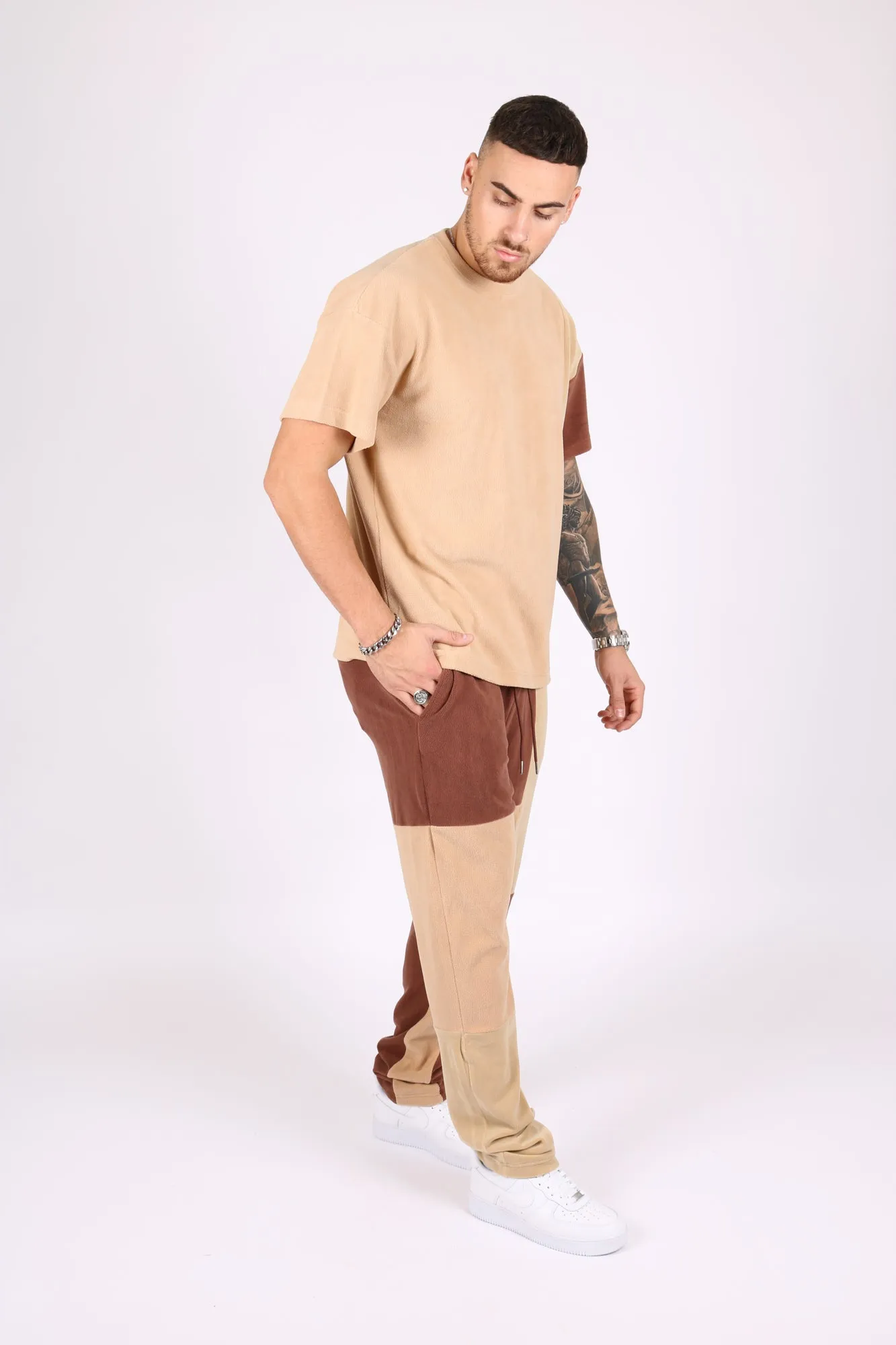 Polar Tonal Tan & Brown Fleece Jogger