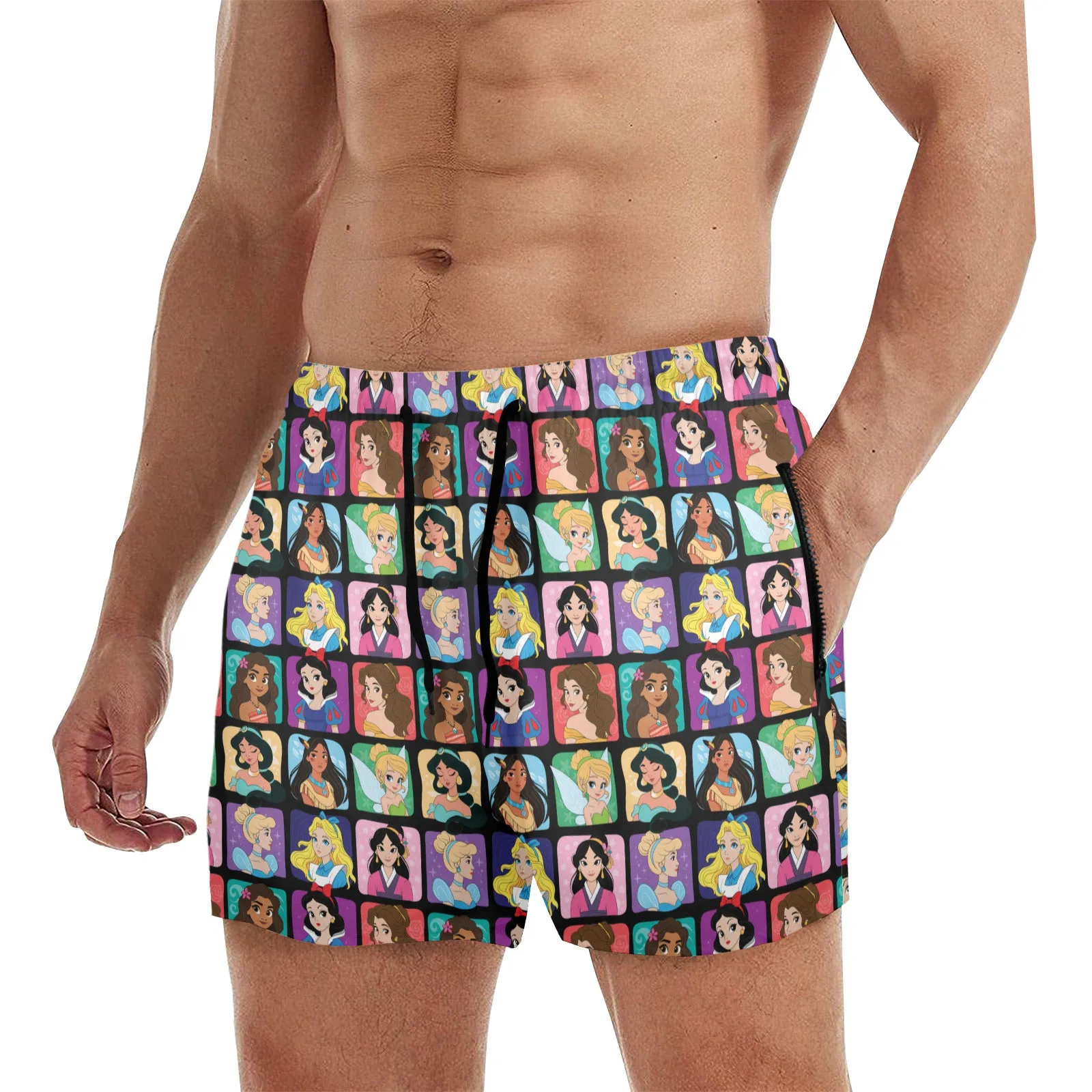 Princess Portraits Men's Quick Dry Athletic Shorts