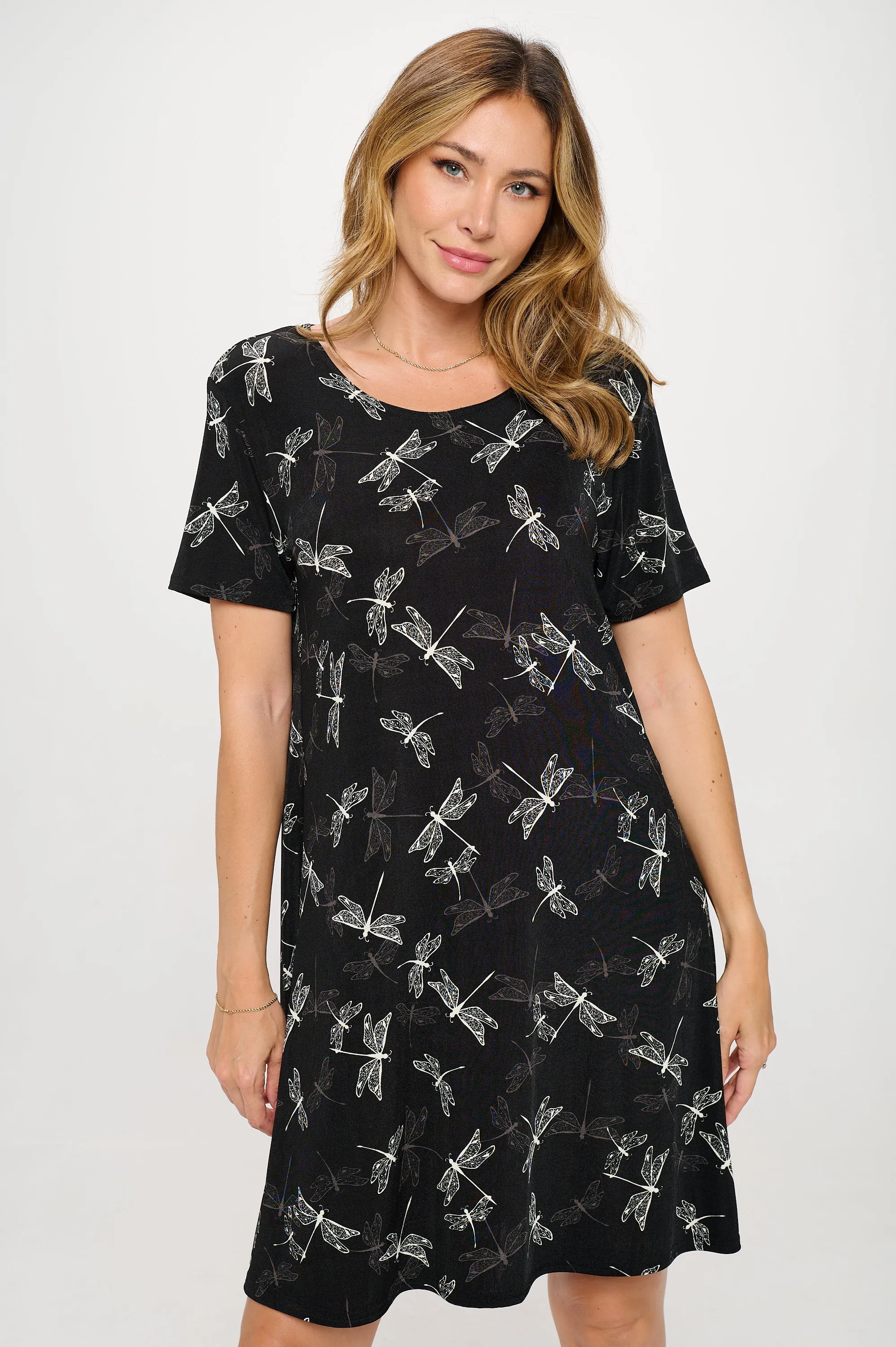 Print Missy Dress Short Sleeve - 7004BN-SRP1-W357