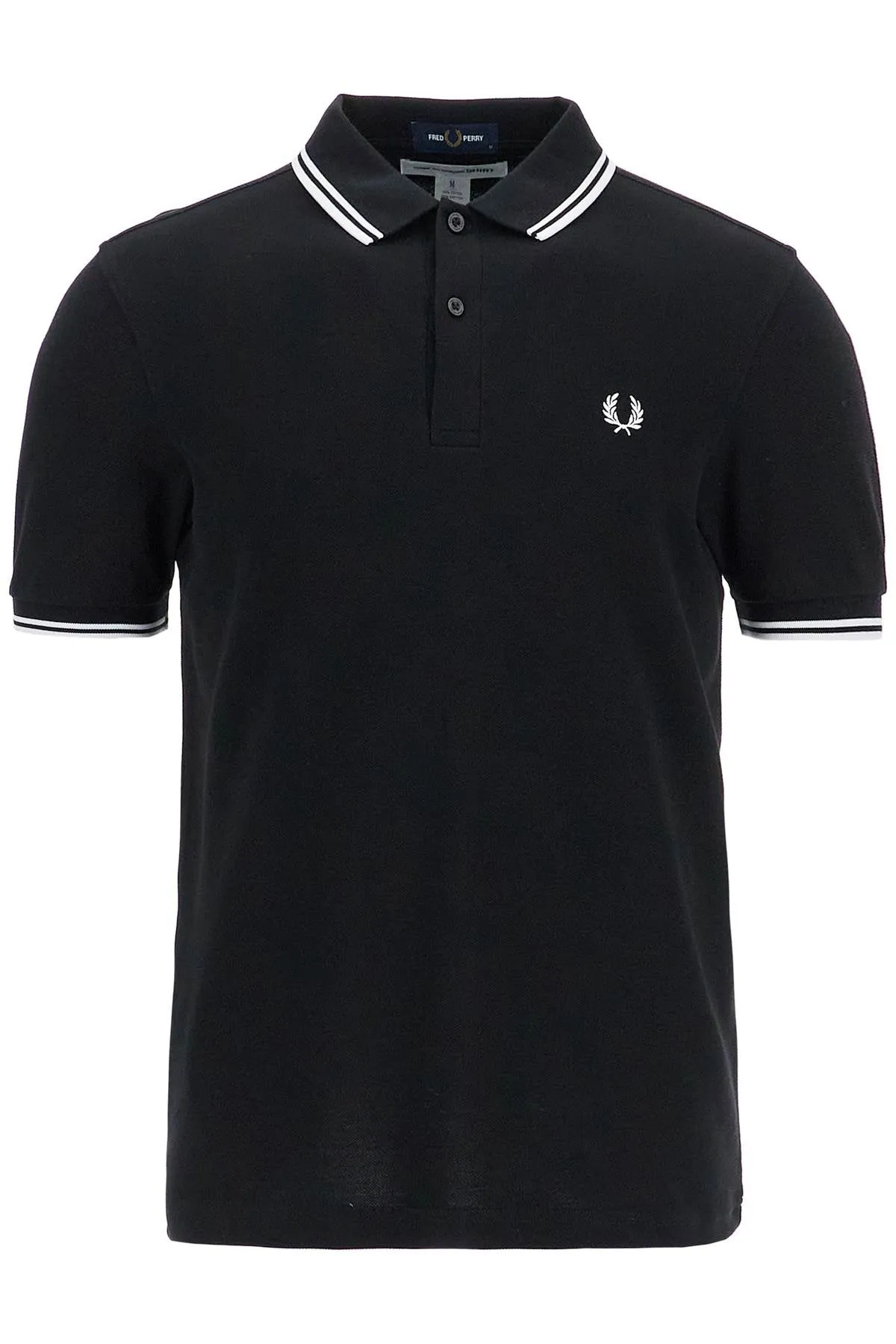 "comme des garçons x fred perry FN T502 W24 BLACK