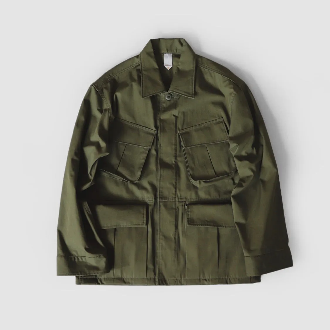 "Over Jacket" in Olive High Density Cotton Drill