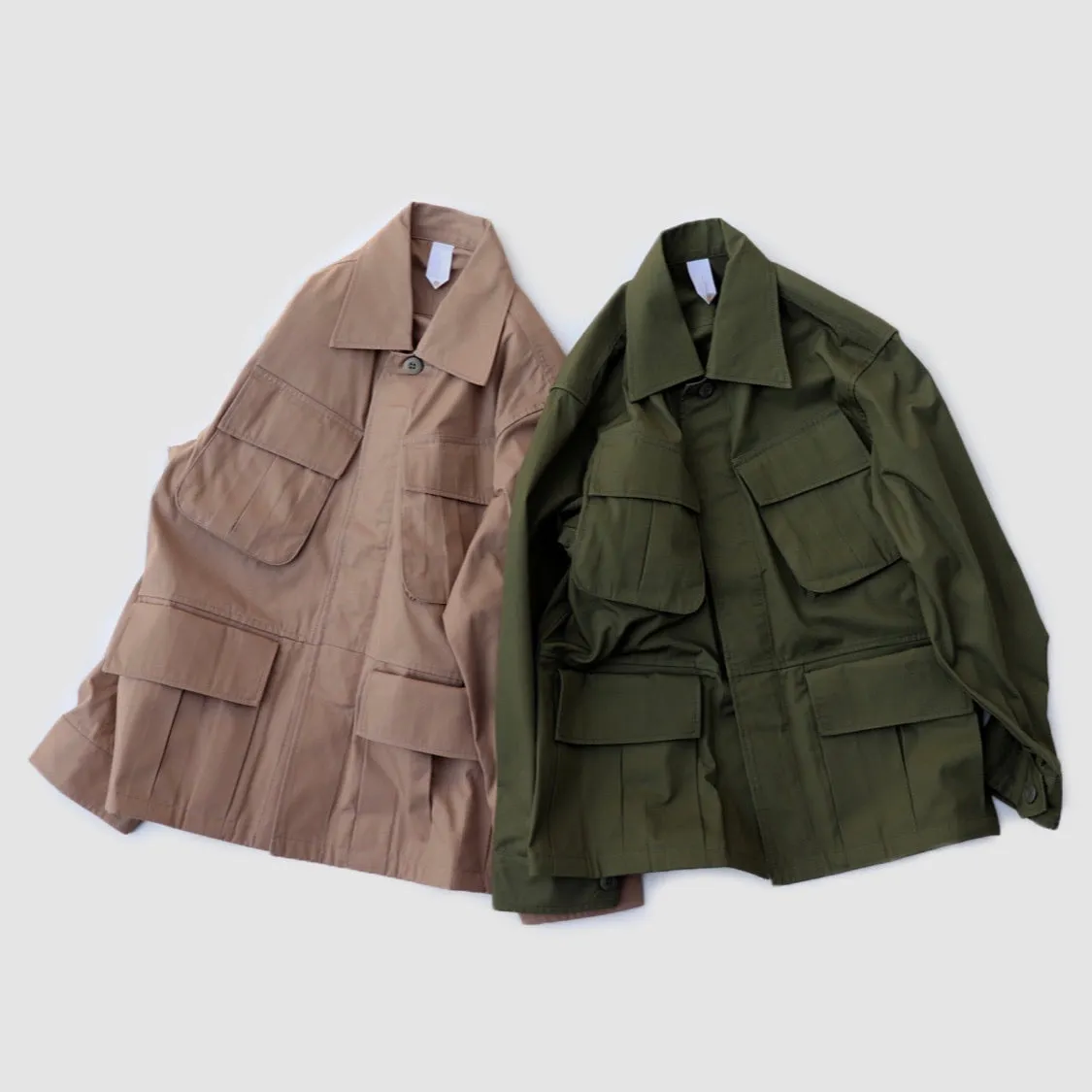 "Over Jacket" in Olive High Density Cotton Drill