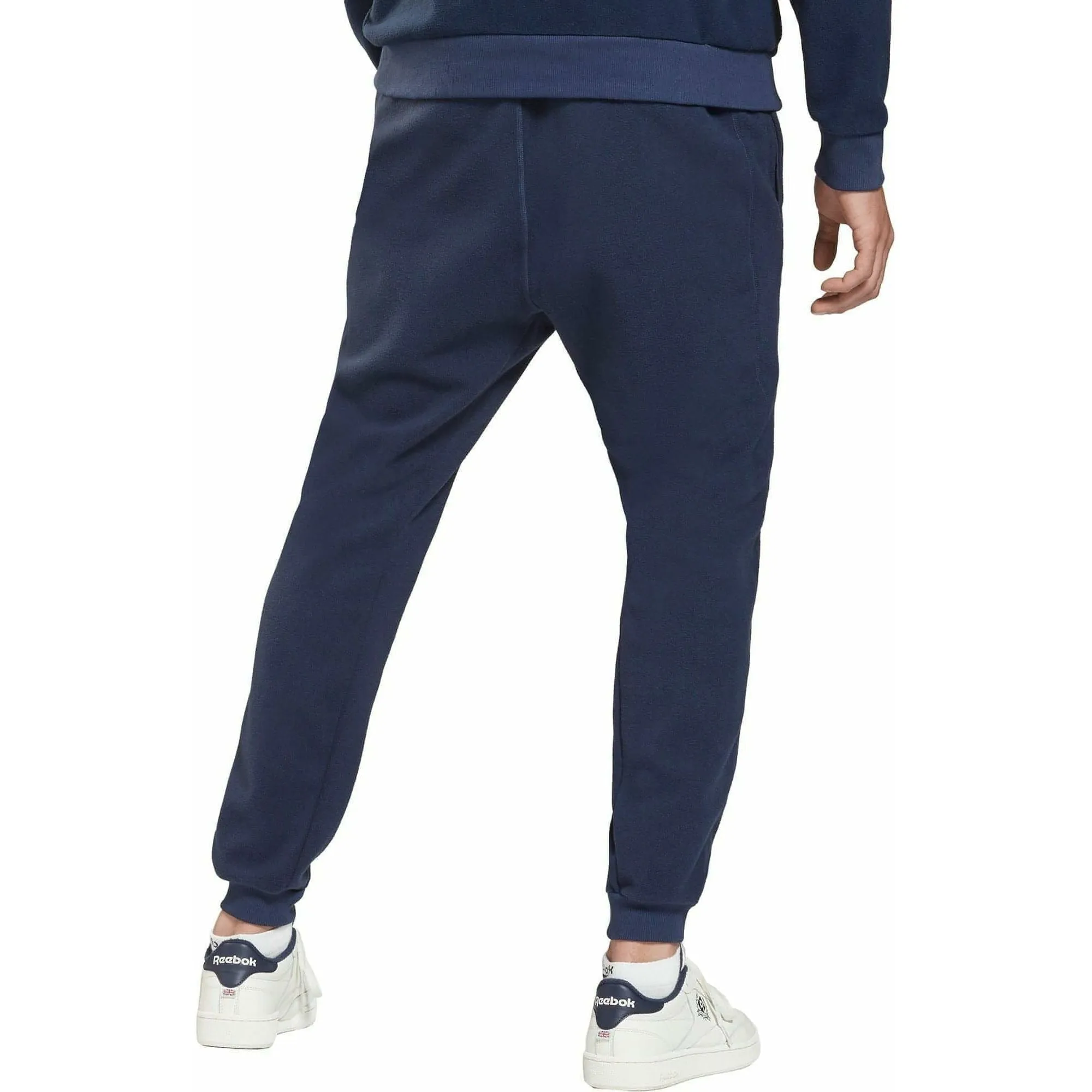 Reebok Workout Ready Mens Fleece Joggers - Navy