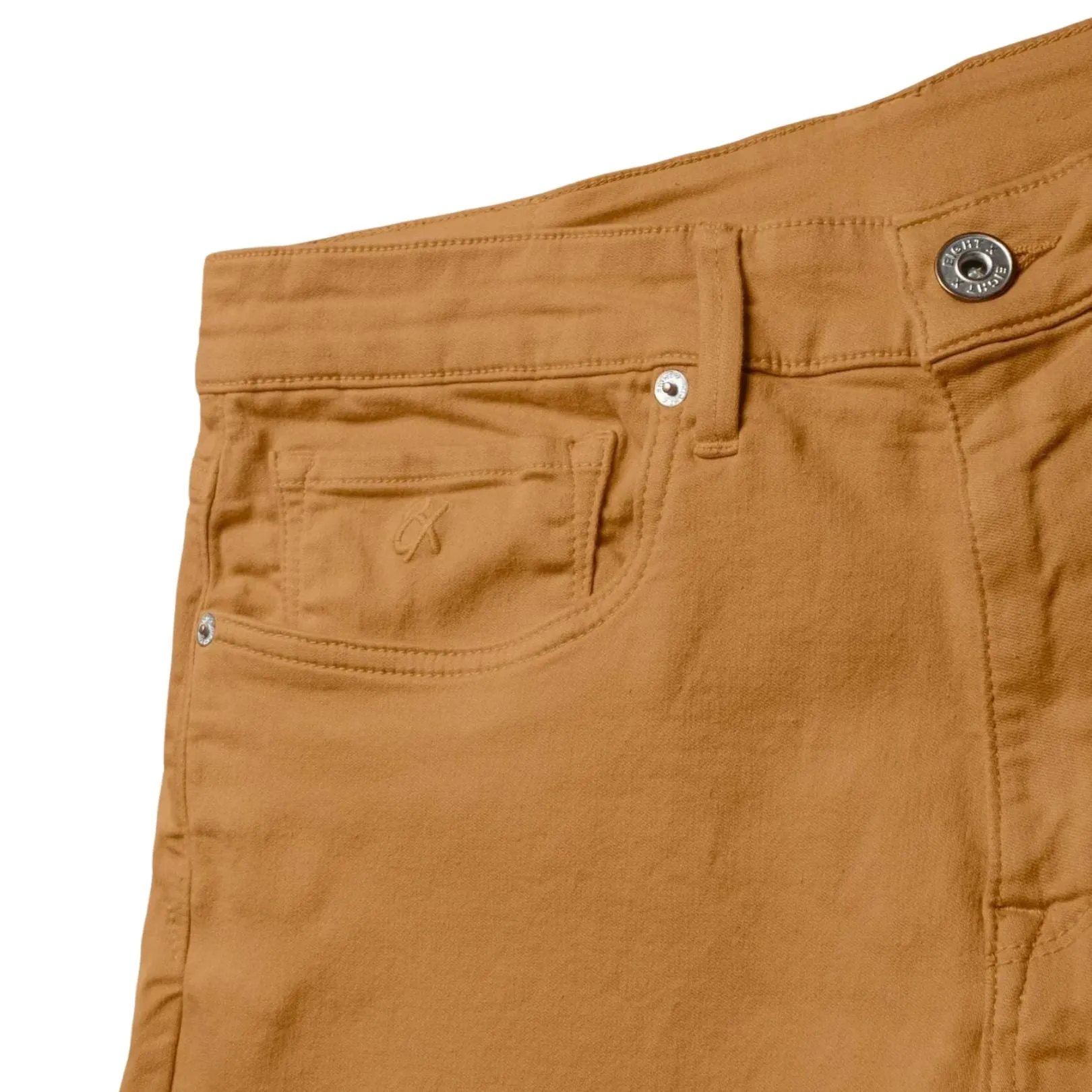 Soft Stretch Slim Fit Jeans - Burnt Orange