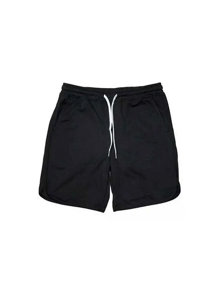 Solid Colour Gym Shorts Men'S Sports Midriff Mesh Quick Dry Breathable Basketball Shorts