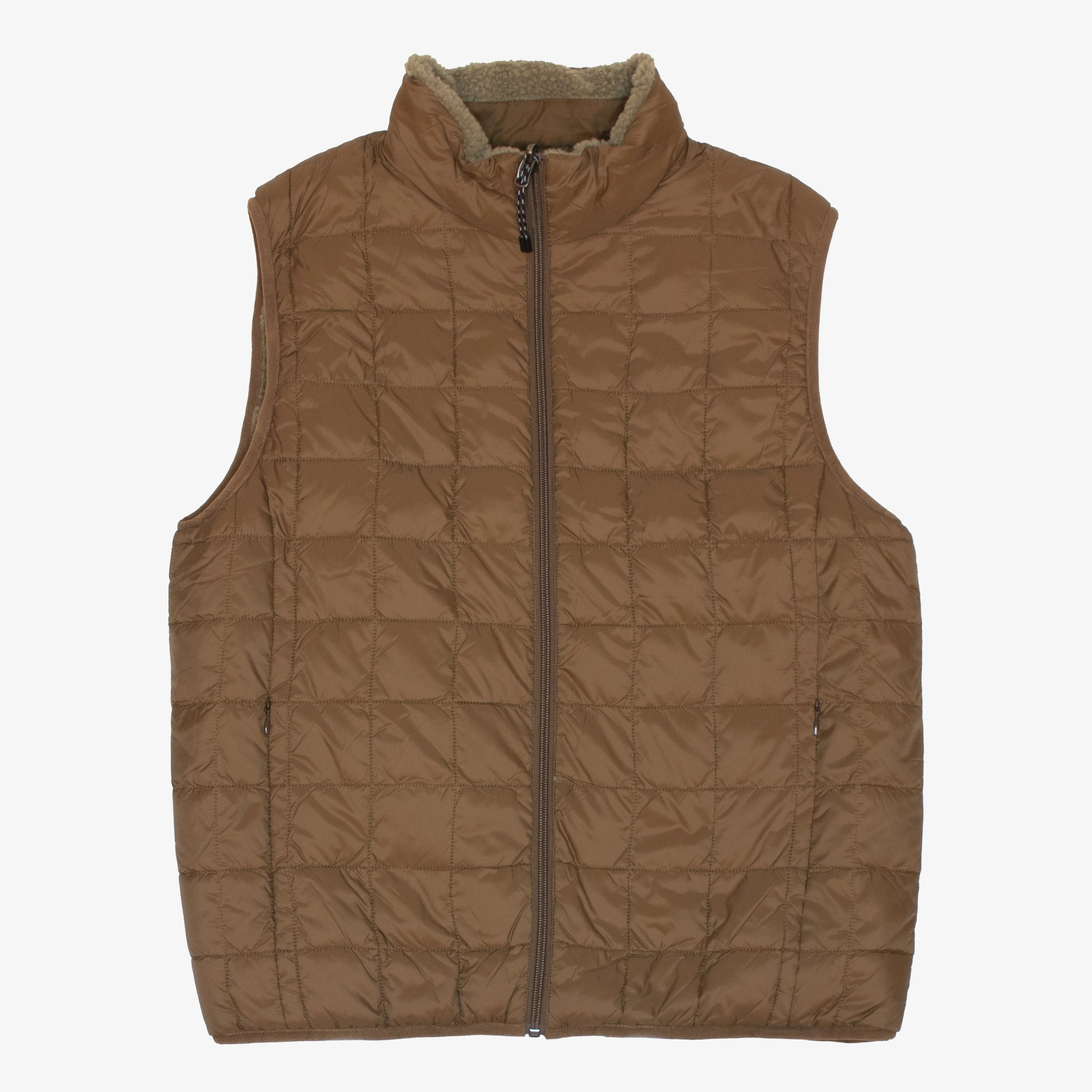 Taion Downxboa Reversible Vest L.Brownxbeige