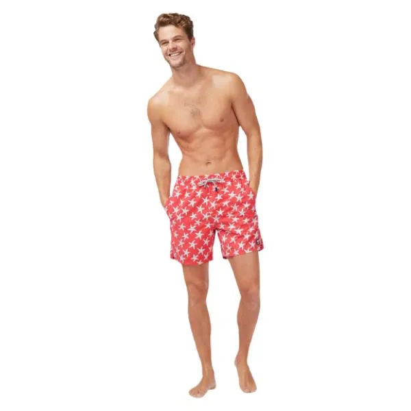 TOM & TEDDY - Men's Shorts (Rose & Blue Starfish)