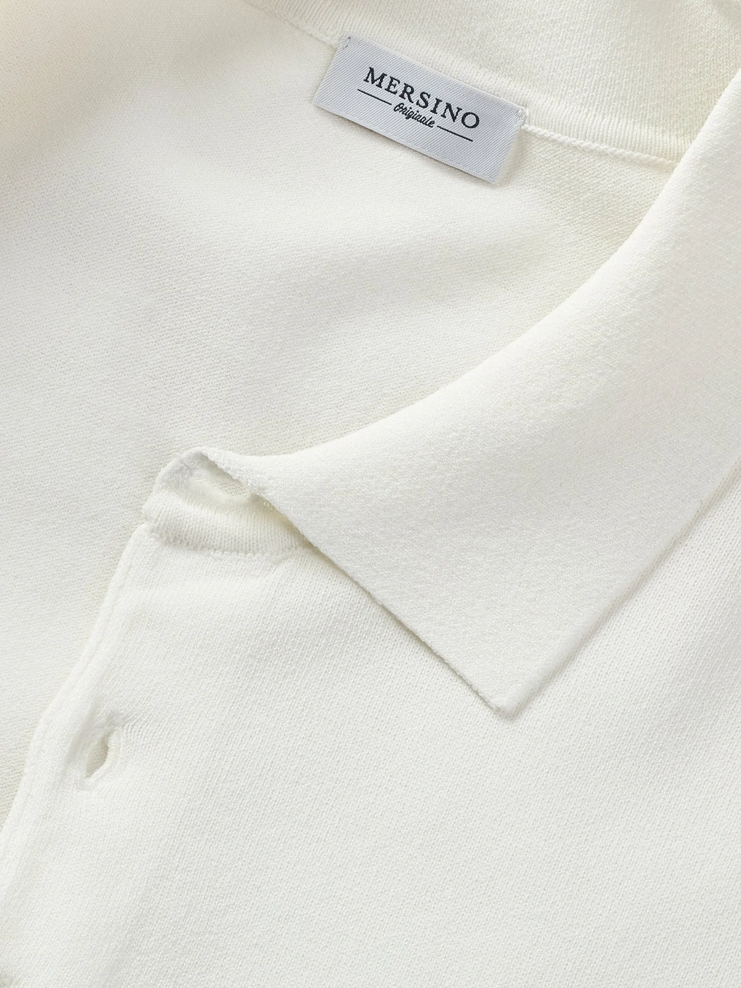 White Firenze Edition Cotton-Rayon Polo