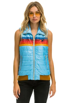 WOMEN'S 5 STRIPE VEST - GLOSSY SKY