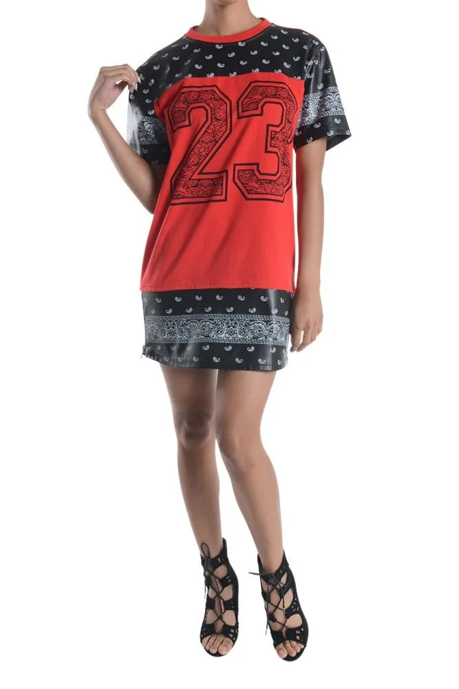 Women's Bandana Print Dress