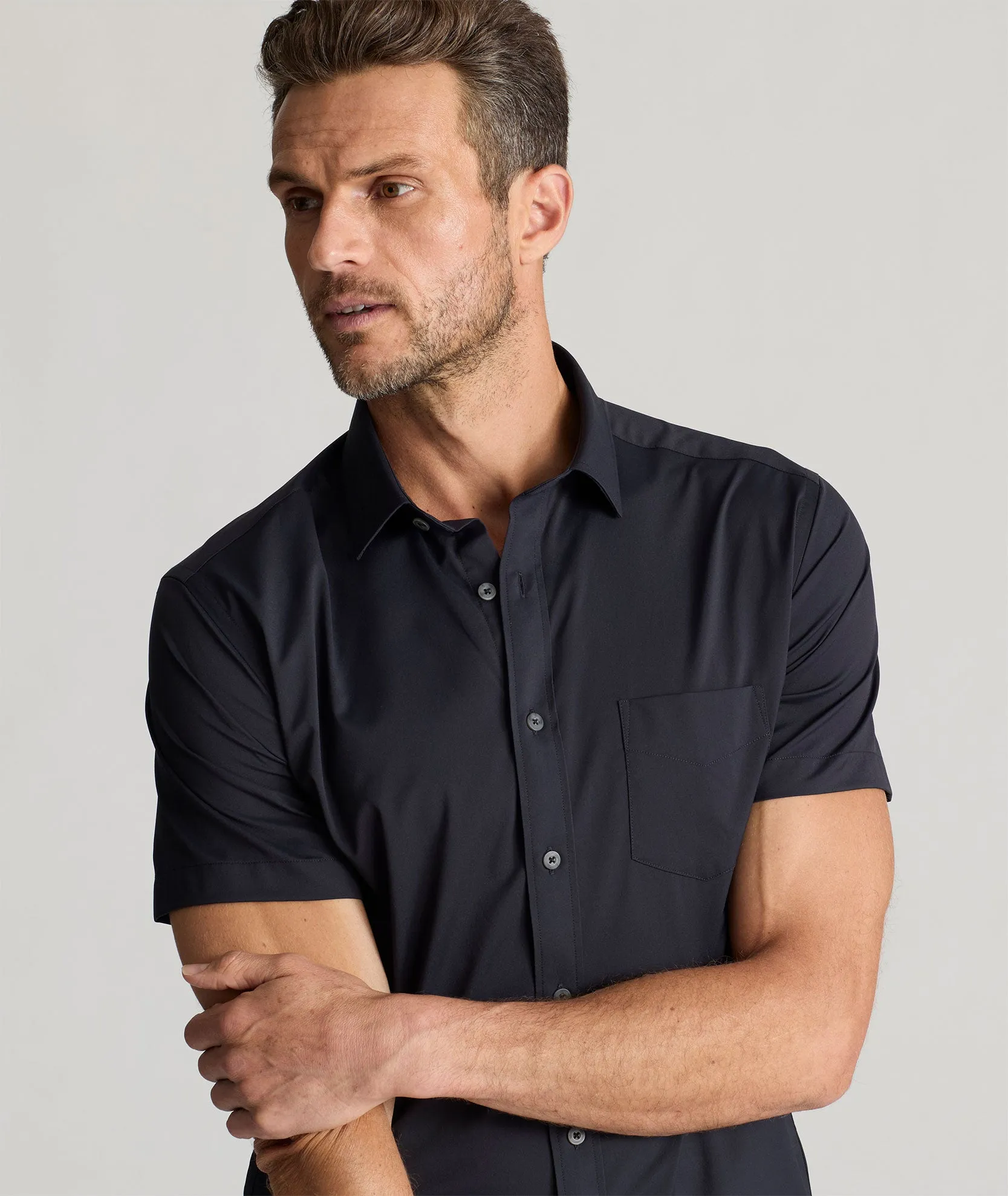 Wrinkle-Free Performance Short-Sleeve Gironde Shirt